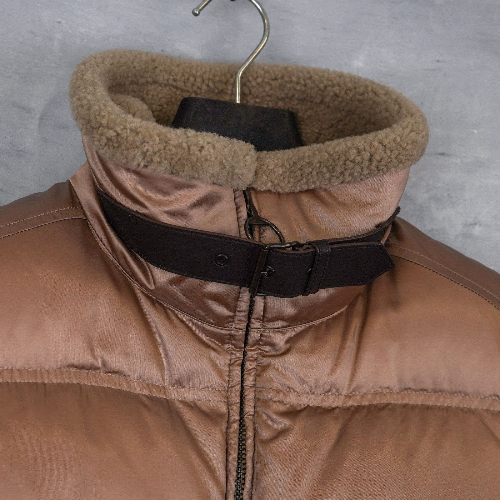 Prada Vintage prada brown nylon womens down puffer vest jacket Size M / US 6-8 / IT 42-44 - 5 Thumbnail