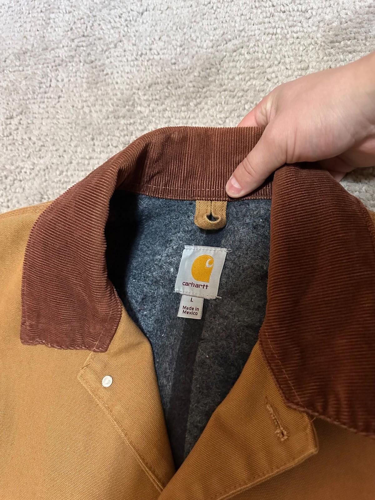 Carhartt Carhartt C01 BRN Blanket Lined Chore Workwear Jacket Sz L Size US L / EU 52-54 / 3 - 5 Thumbnail