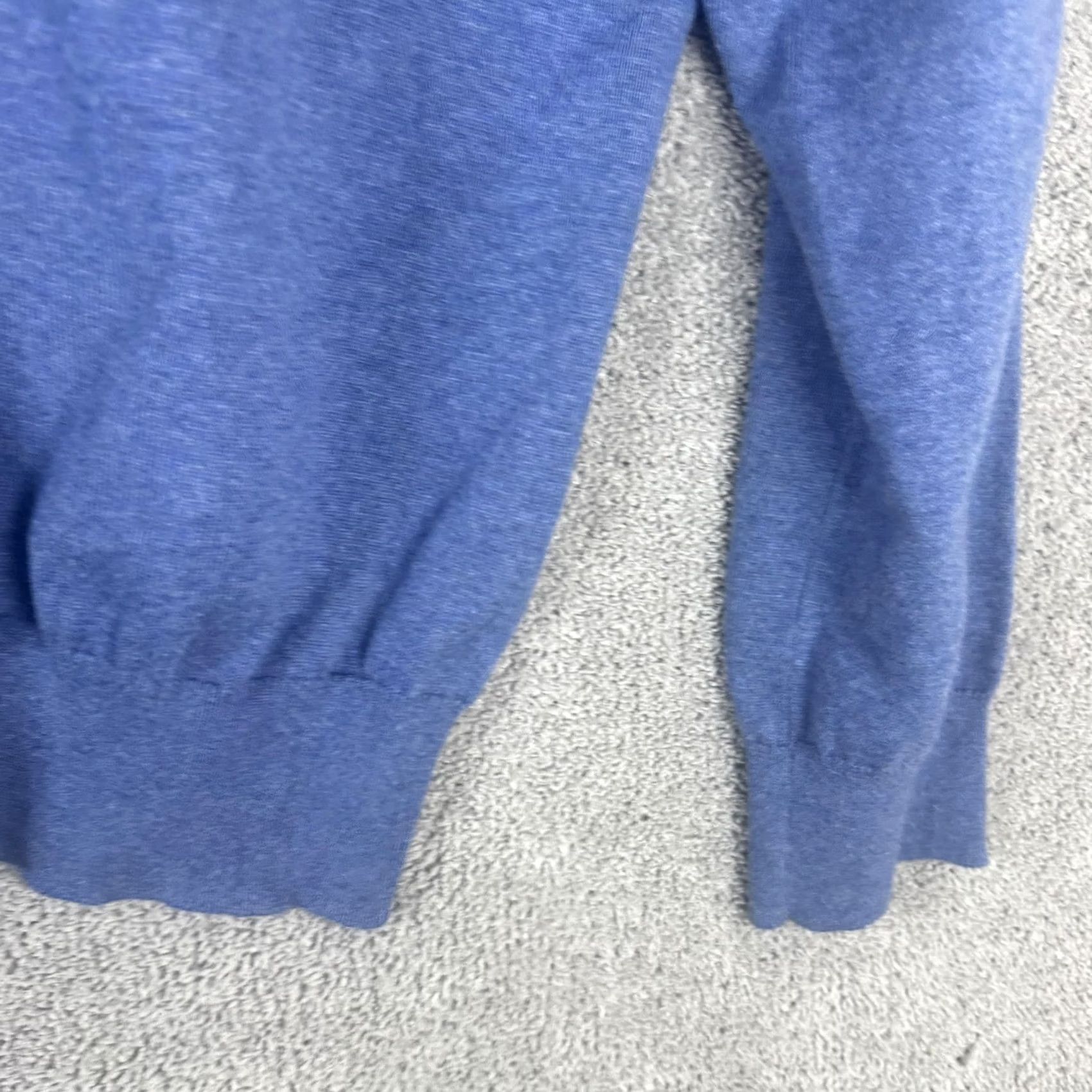 Polo Ralph Lauren VINTAGE? No. Polo Ralph Lauren Sweater Mens 2XL Blue Pima Cotton V Neck Knit Pullover Size US XXL / EU 58 / 5 - 3 Thumbnail