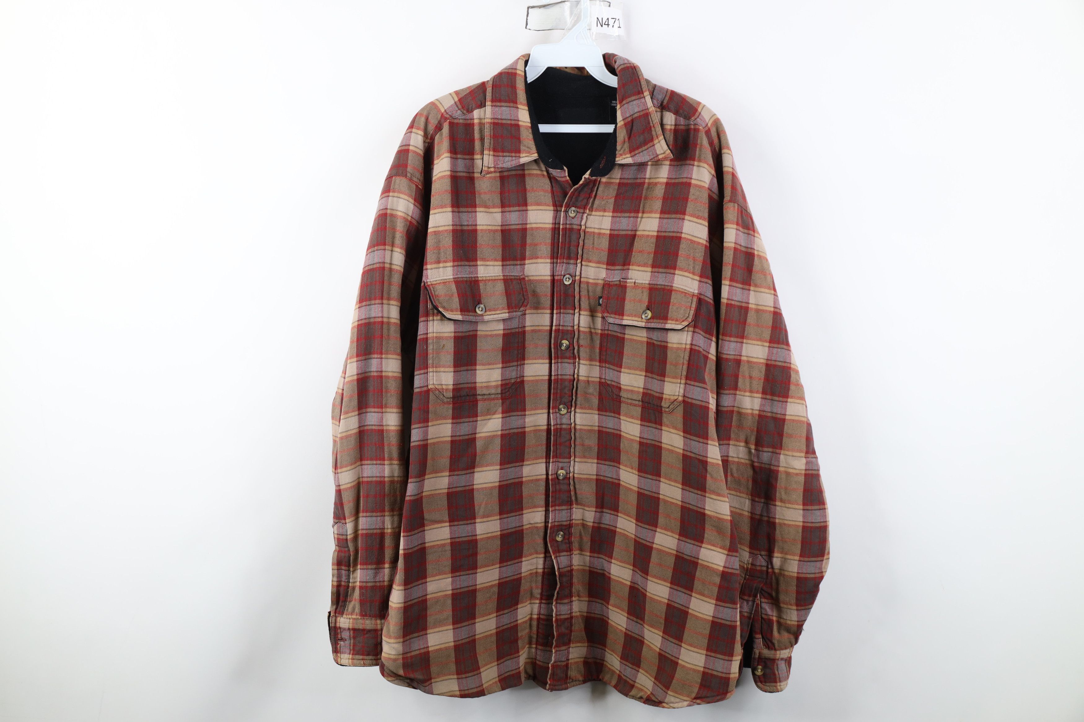 Vintage Vintage Y2K Streetwear Lined Flannel Button Shirt Jacket Size US XL / EU 56 / 4 - 1 Thumbnail