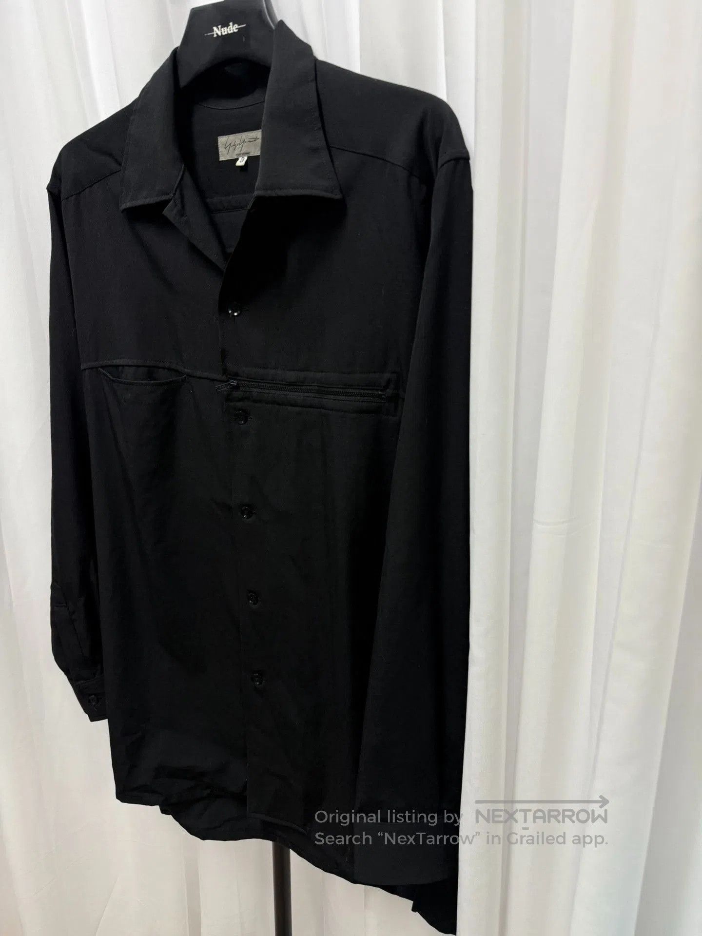 Yohji Yamamoto Yohji Yamamoto Pour Homme Deconstructed Wool Shirt Jacket. Size US L / EU 52-54 / 3 - 2 Thumbnail