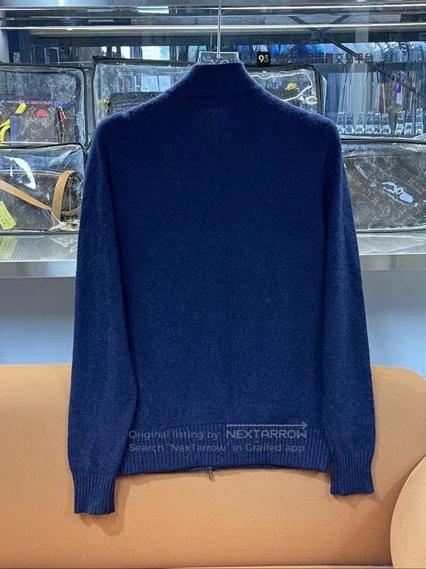 Loro Piana Loro Piana Men's Solid Zip Long-Sleeve Knit. Size US M / EU 48-50 / 2 - 2 Thumbnail