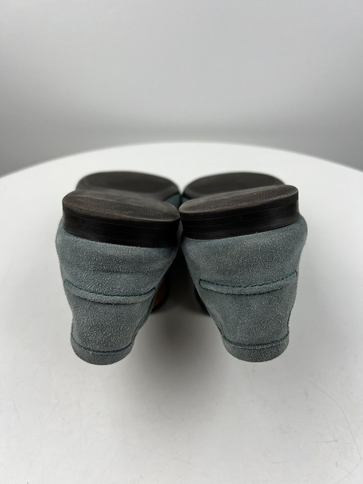 Gucci GUCCI Loafers Suede Slip Ons Shoes HORSEBIT Web Stripe Blue Size US 9.5 / EU 42-43 - 16 Thumbnail