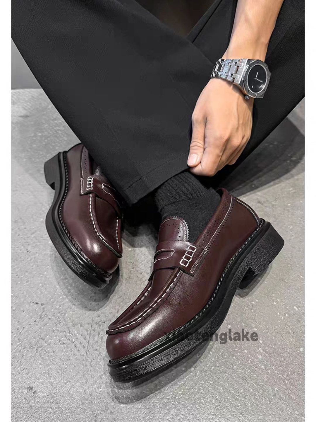 Vintage Unisex outdoor utility slip on loafer thick sole shoes boots Size US 10 / EU 43 - 5 Thumbnail