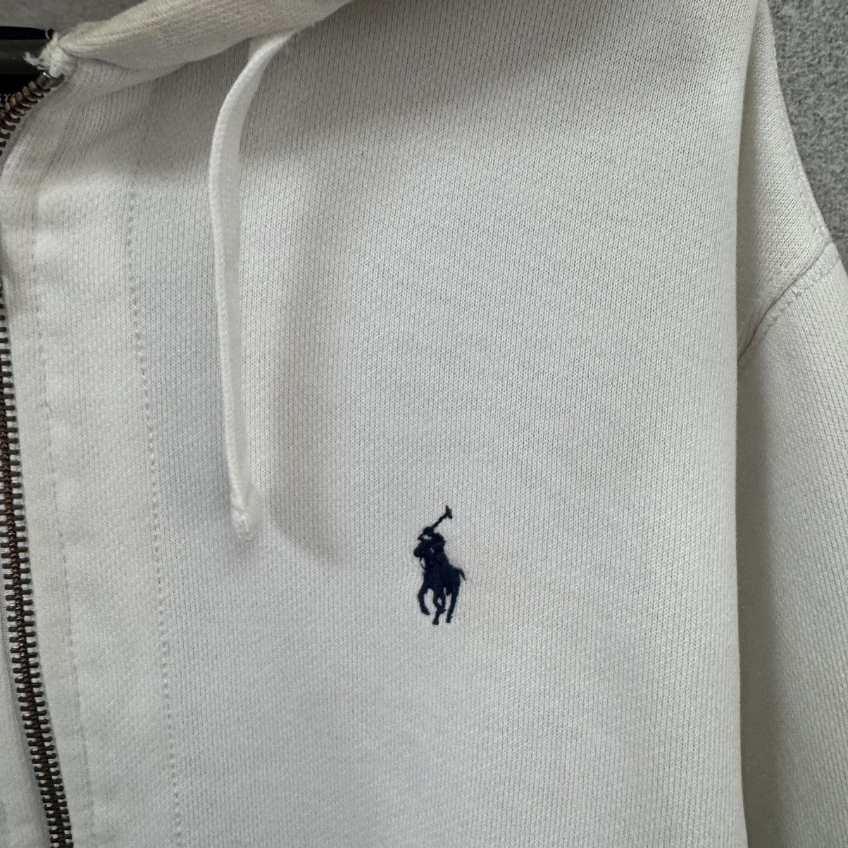 Polo Ralph Lauren Vintage Polo Ralph Lauren Zip Up Hoodie White Size US L / EU 52-54 / 3 - 5 Thumbnail