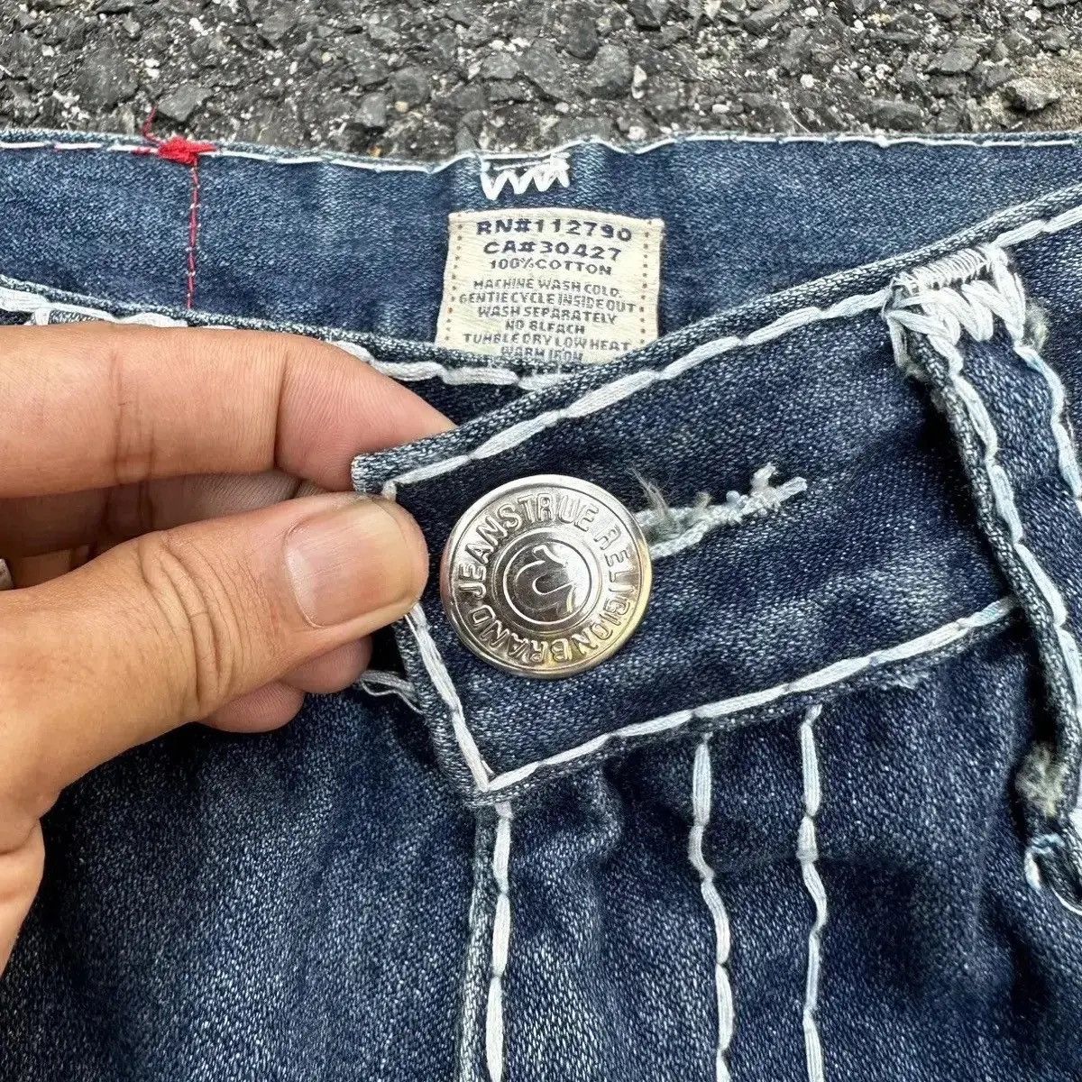 True Religion VINTAGE TRUE RELIGION JEANS BIG STITCH DENIM VERY RARE PANTS Size US 34 / EU 50 - 7 Thumbnail