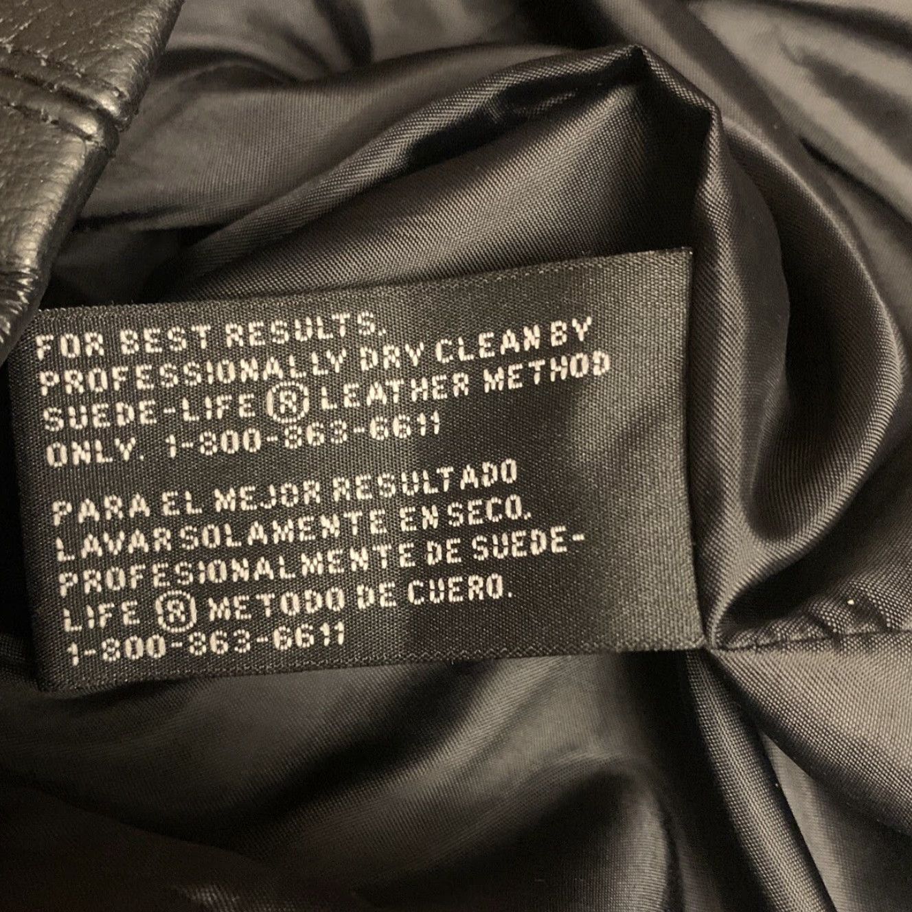 Worthington Worthington Women Large Black Leather Jacket Belted Full Zip Lined | Regular Size | 31" Length | Pockets | Fall Spring Winter | Couture Classic Style Size L / US 10 / IT 46 - 7 Thumbnail