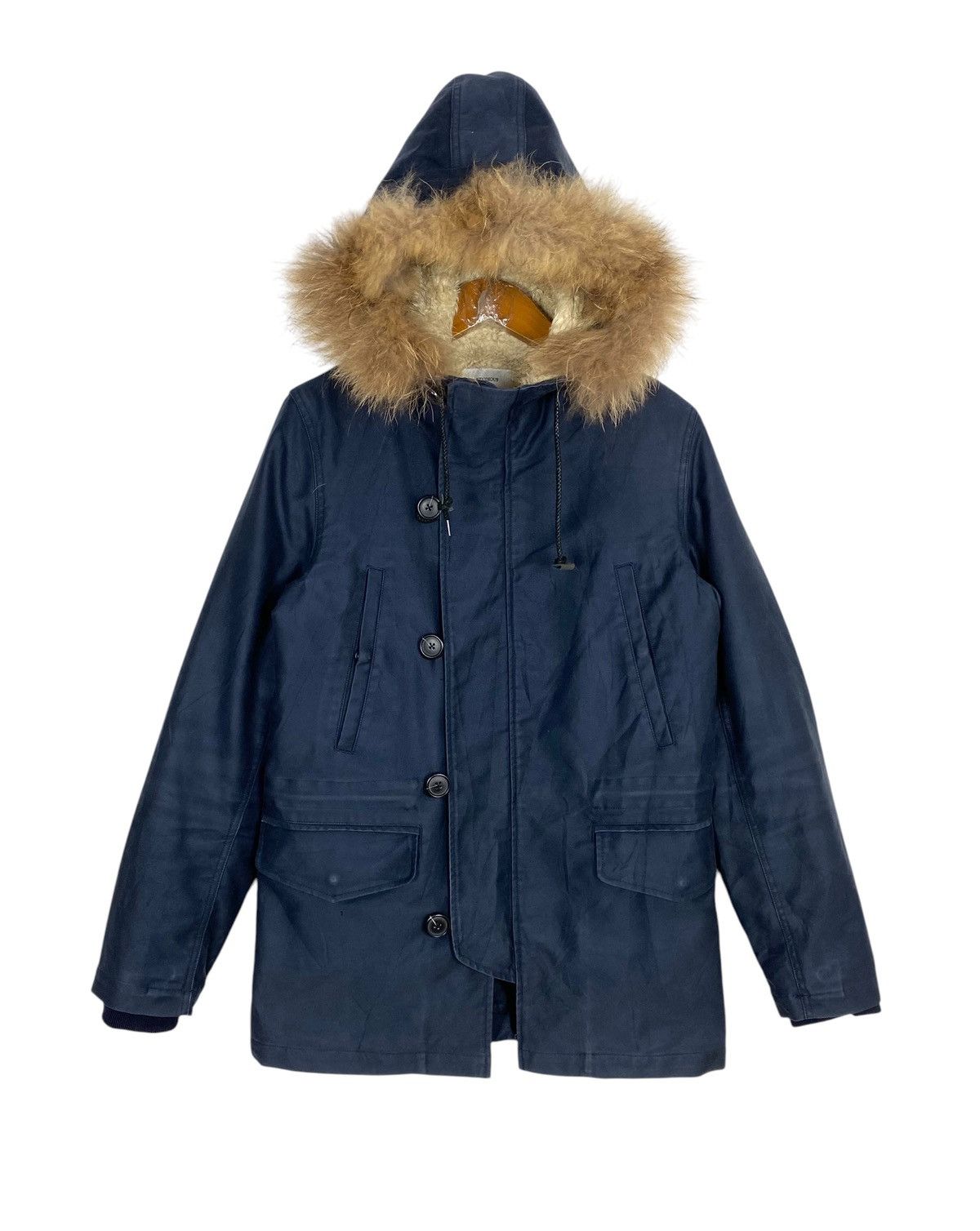 STUDIOUS Rare‼️ Studious Winter Parka Fur Hoodie Made in Japan Size US S / EU 44-46 / 1 - 1 Thumbnail