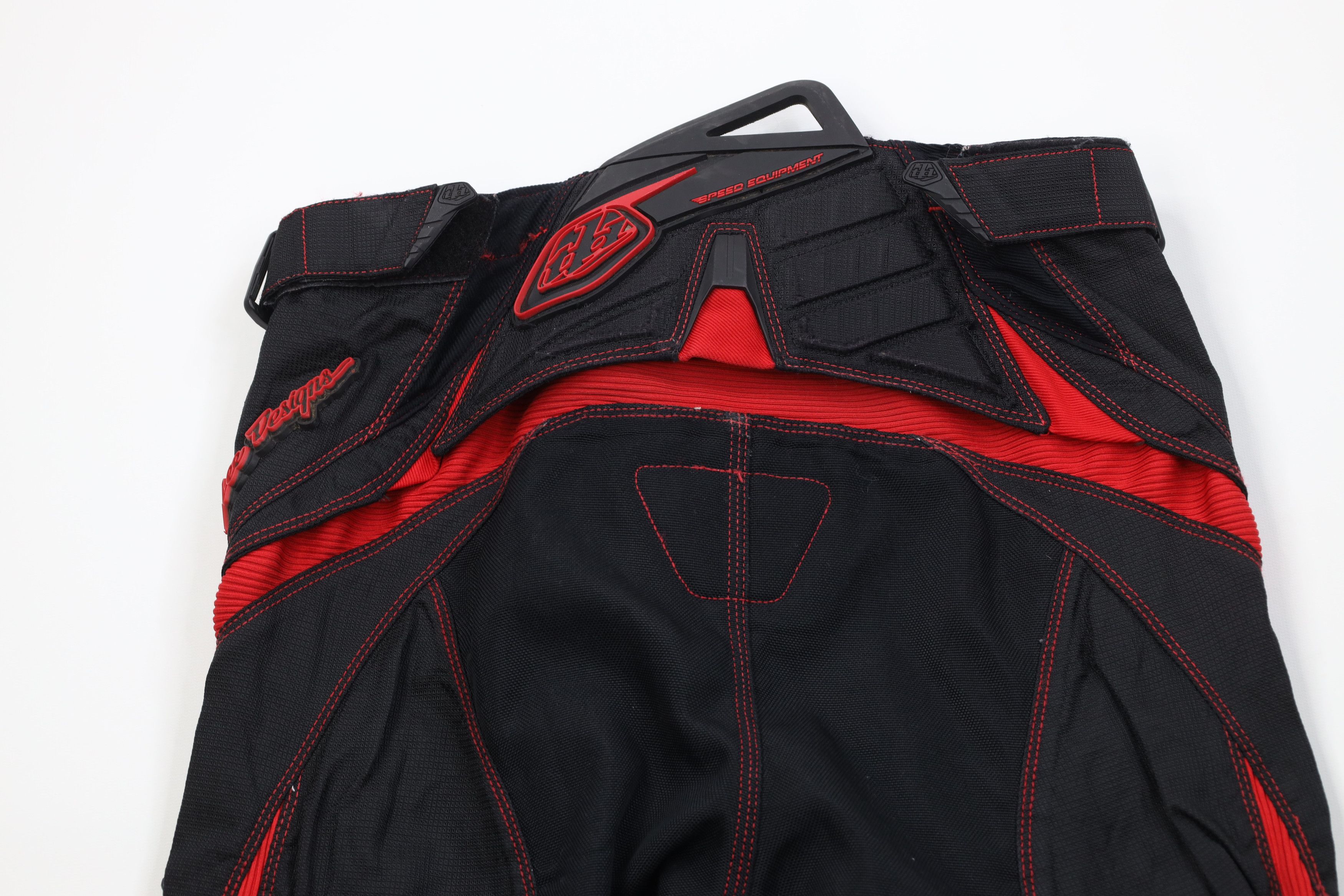 Vintage Troy Lee Designs Motocross Racing Riding Pants Black Red Size US 32 / EU 48 - 12 Thumbnail