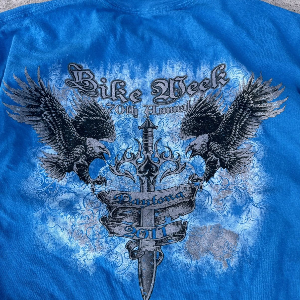 Affliction × Harley Davidson × JNCO Vintage Y2K Blue Biker Fest AOP Graphic Tee Fits XL Size US XL / EU 56 / 4 - 8 Thumbnail