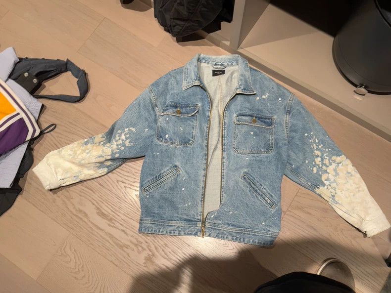 Fear of God Fear of God 5th Splatter Denim Jacket - dmc Size US XL / EU 56 / 4 - 1 Thumbnail