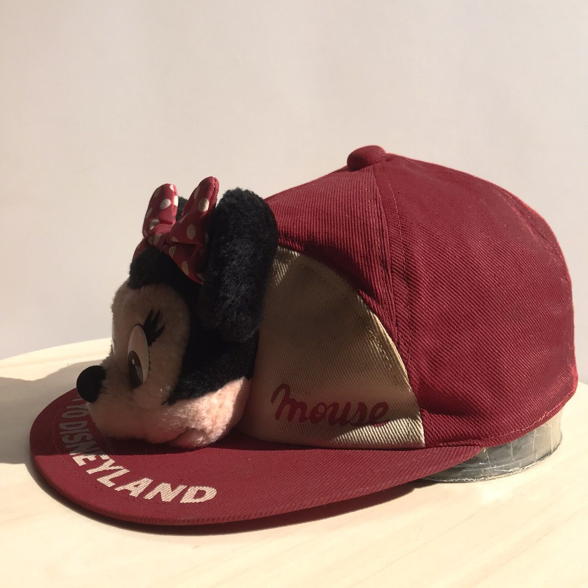 Disney × Mickey Mouse × Vintage VINTAGE MINI MOUSE FULLCAP 7 panel Tokyo disneyLand Made Size ONE SIZE - 2 Thumbnail