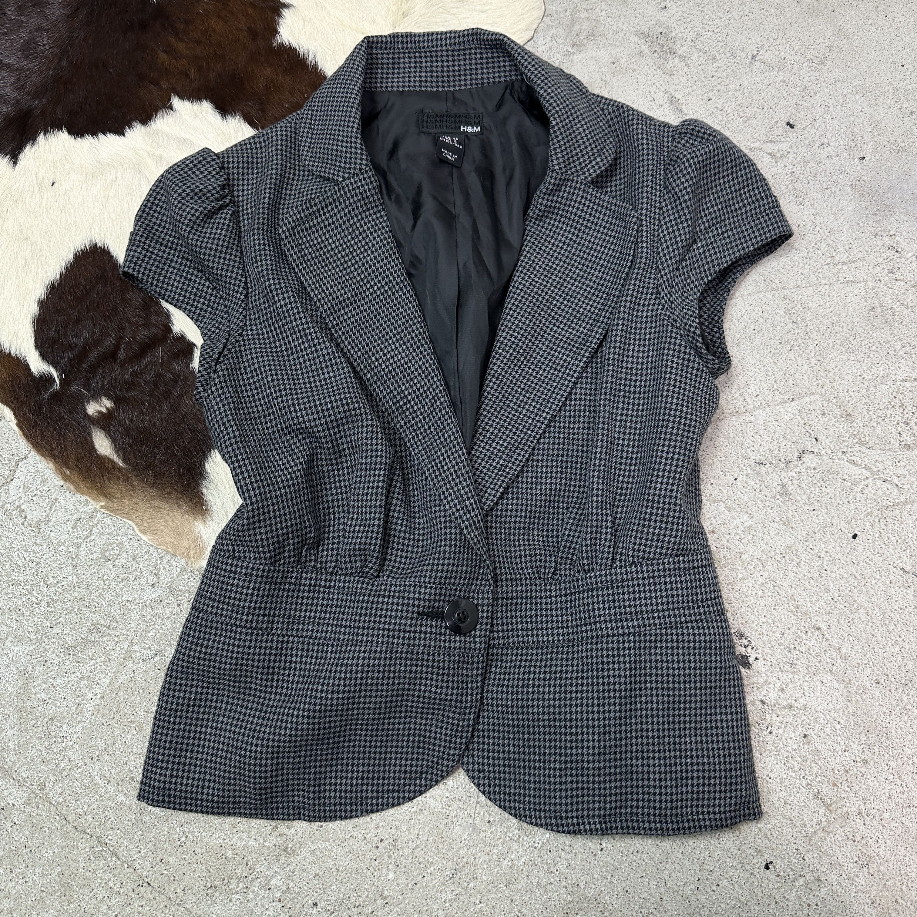 Vintage Vintage Avant Garde Pinstripe Office Siren Vest 00s Size S / US 4 / IT 40 - 2 Thumbnail