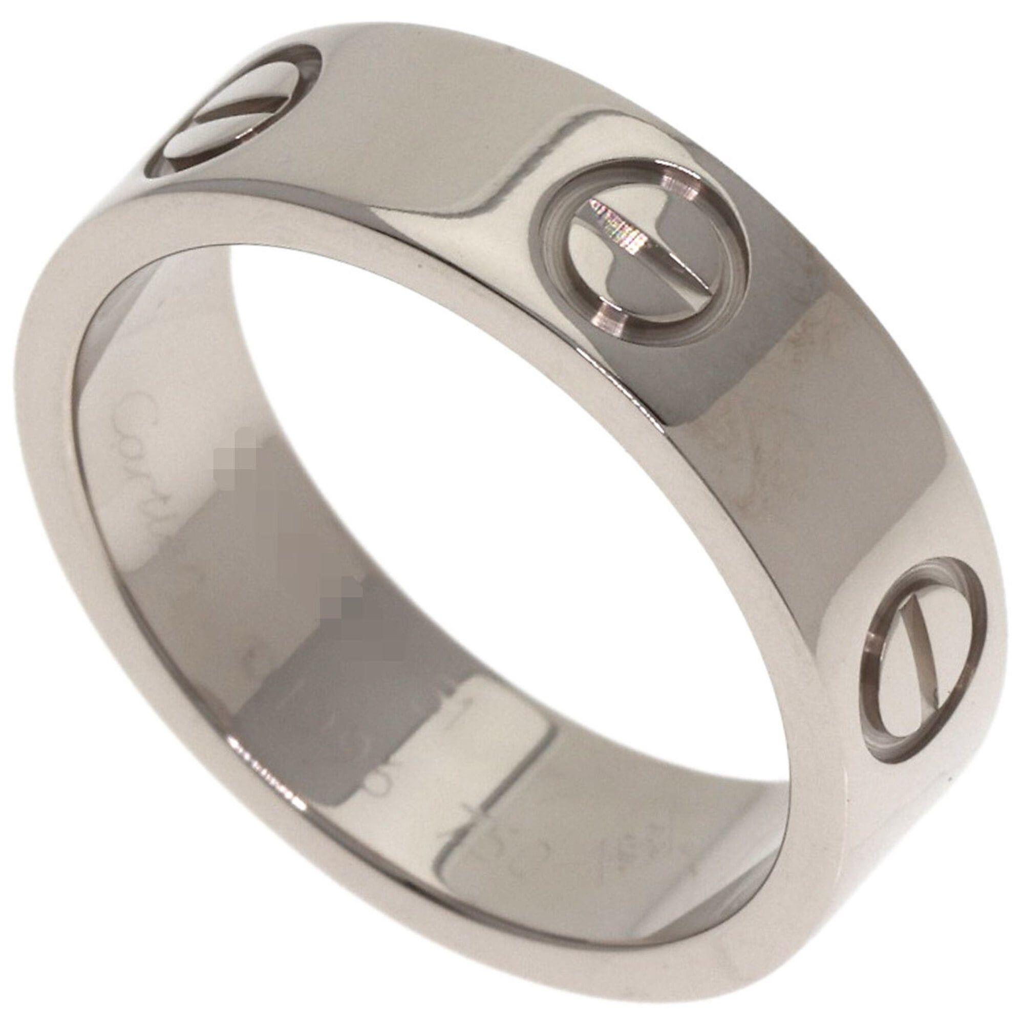 Cartier Cartier Love Ring #51, 18K White Gold, Women's Ring, CARTIER Size ONE SIZE - 1 Thumbnail