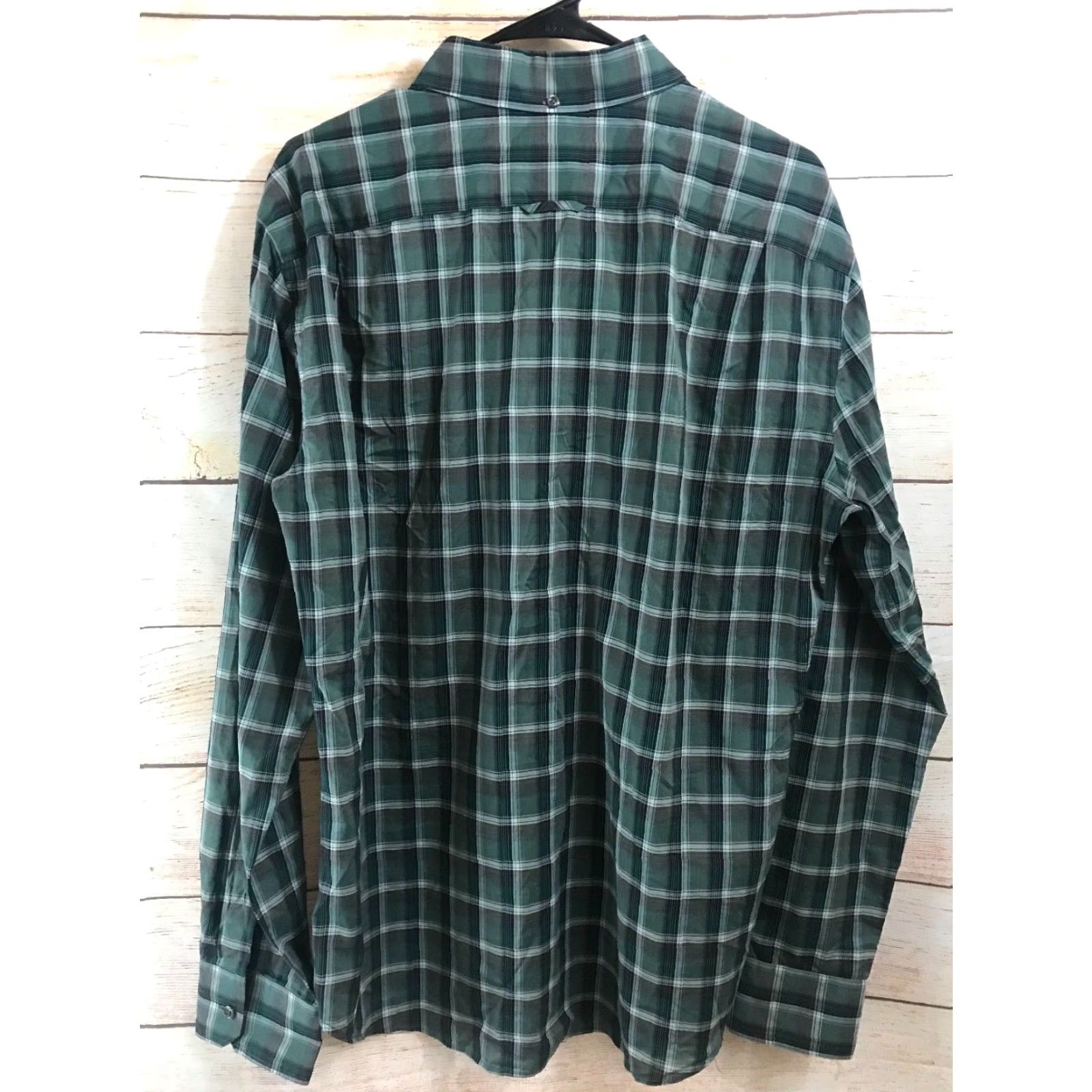 Vince Vince Mens Plaid Long Sleeve Button-Up XL Green Shirt Size US XL / EU 56 / 4 - 3 Thumbnail