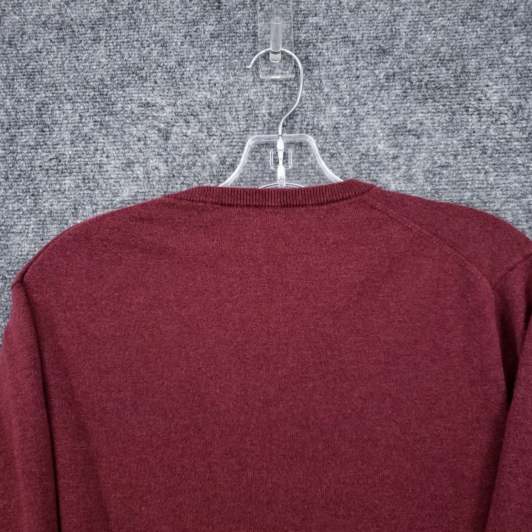 J.Crew J.Crew Sweater Mens L Red V-Neck Long Sleeves Knit Cotton Wool Pullover Slim-Knit Shirt Mens Size US L / EU 52-54 / 3 - 6 Thumbnail