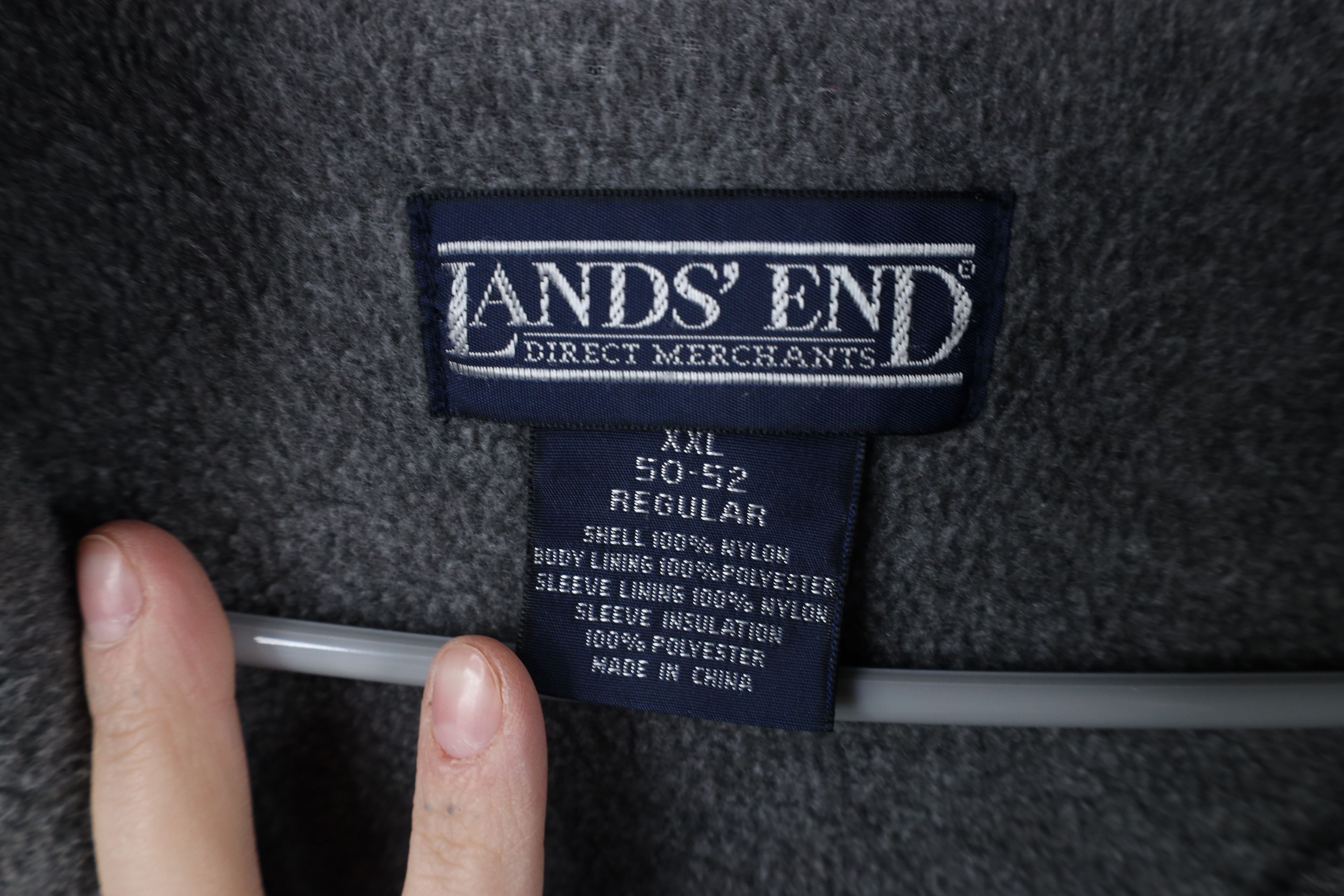Lands' End × Vintage Vintage 90s Lands End Fleece Lined Hooded Chore Barn Jacket Size US XXL / EU 58 / 5 - 4 Thumbnail