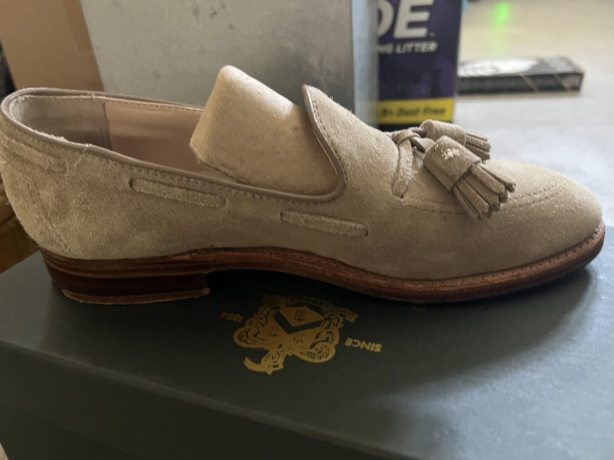 Alden Alden Milkshake Suede Tassel Loafers 7D Copley last. Size US 7 / EU 40 - 3 Thumbnail