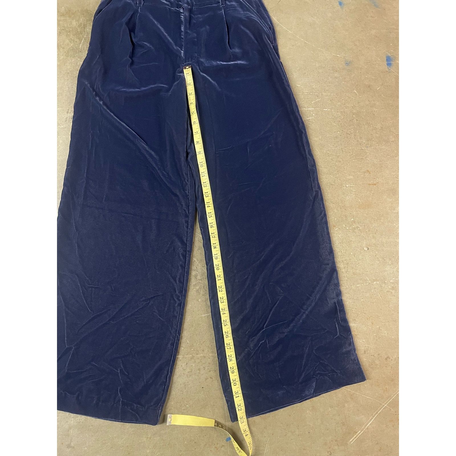Gap Gap Women - High Rise Wide-Leg/ Crinkle Velvet / 6 / NWOT Size 28" / US 6 / IT 42 - 5 Thumbnail