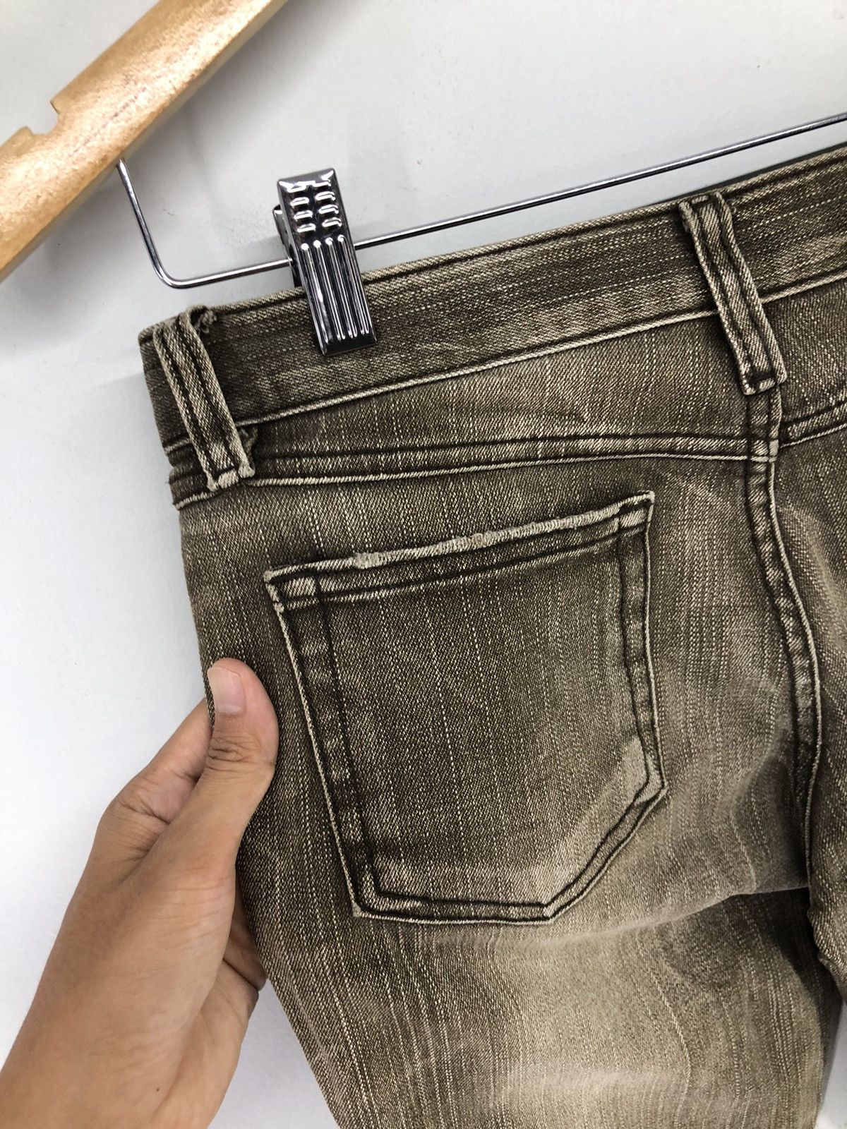 Japanese Brand Vintage Pavarotti Vary Jean Faded Brown Flare Bootcut Jeans Size 27" / US 4 / IT 40 - 17 Thumbnail