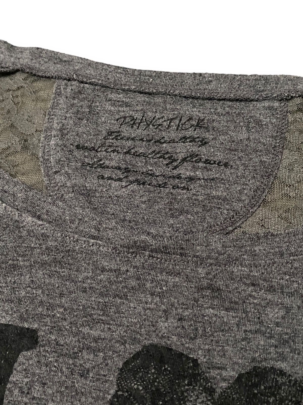 Japanese Brand JAPAN PHYSTICK I LOVE RUDE STAND POEM LACE BACK SHORT SLEEVE Size M / US 6-8 / IT 42-44 - 8 Thumbnail