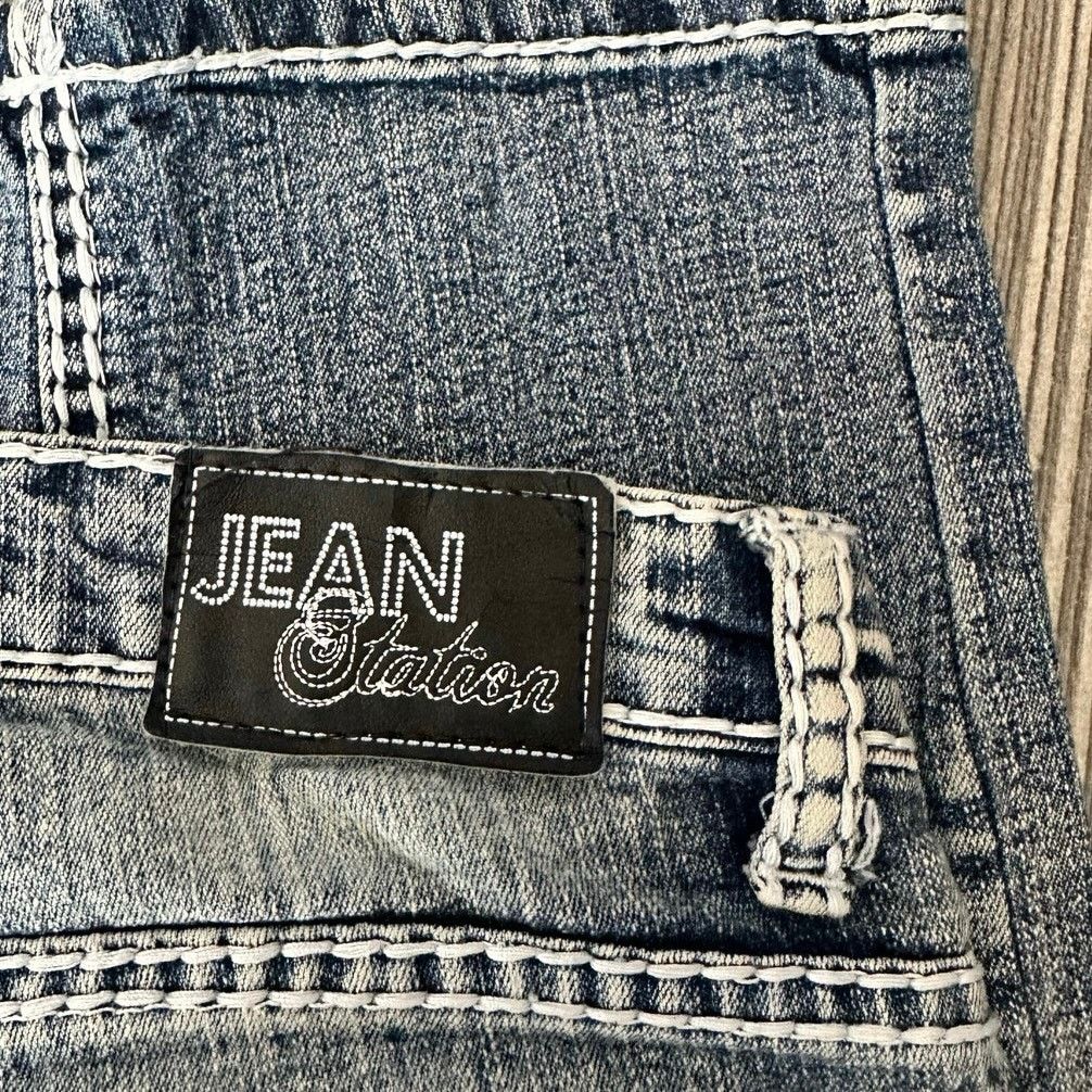Other jean station white and light blue contrast stitch jeans Size 28" / US 6 / IT 42 - 5 Thumbnail