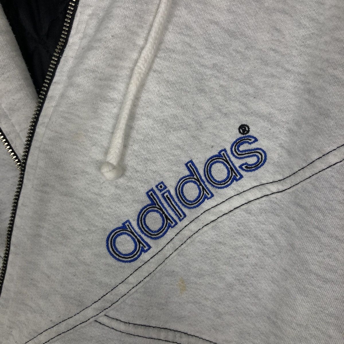 Adidas 🔥90’s Vintage Adidas Hoodie Big Logo Spell Out Size US XL / EU 56 / 4 - 20 Thumbnail