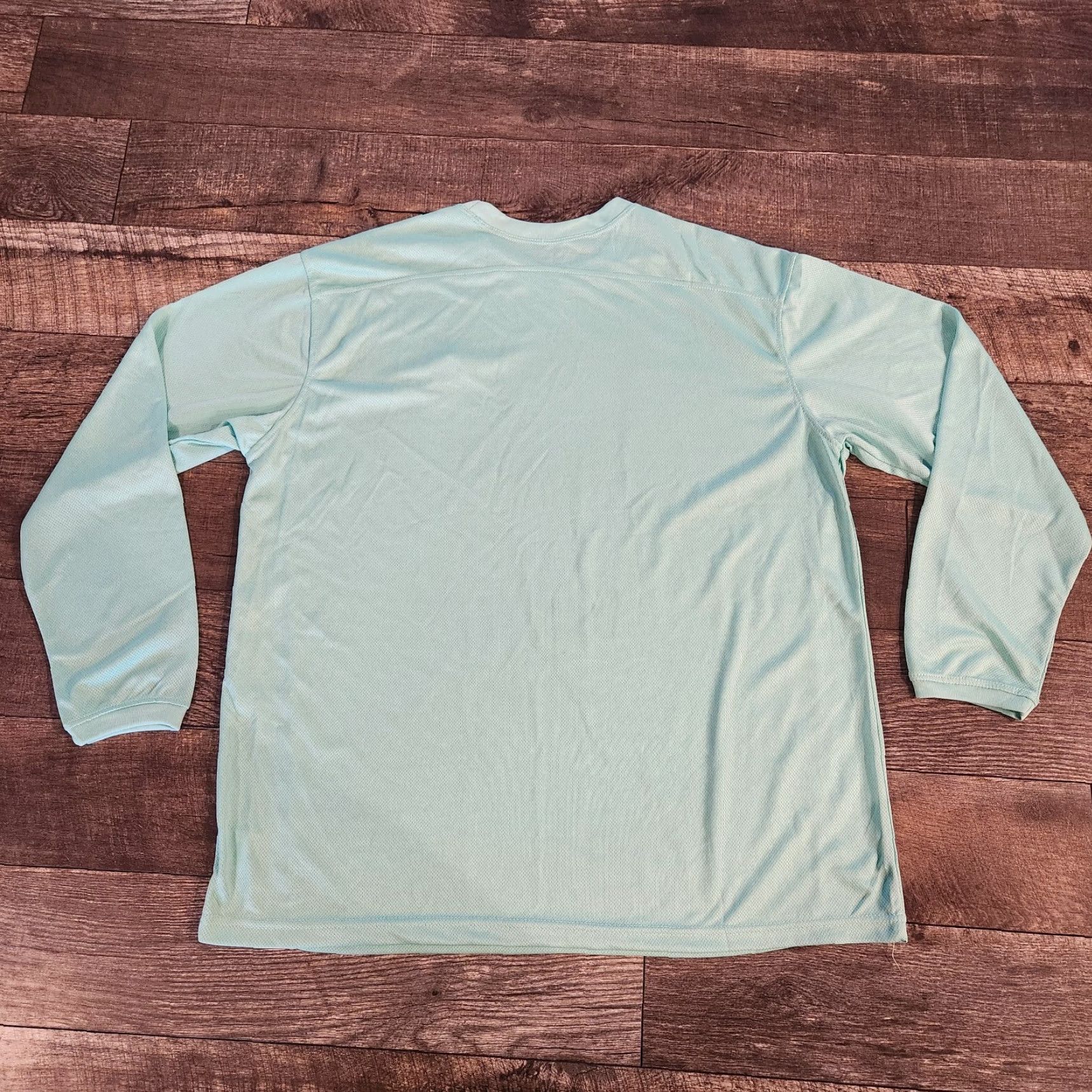 Panama Jack Panama Jack Performance Fishing Shirt Long Sleeve UPF Men's Medium Aqua Blue Shirt Mens M Blue Logo Fish Size US M / EU 48-50 / 2 - 4 Thumbnail