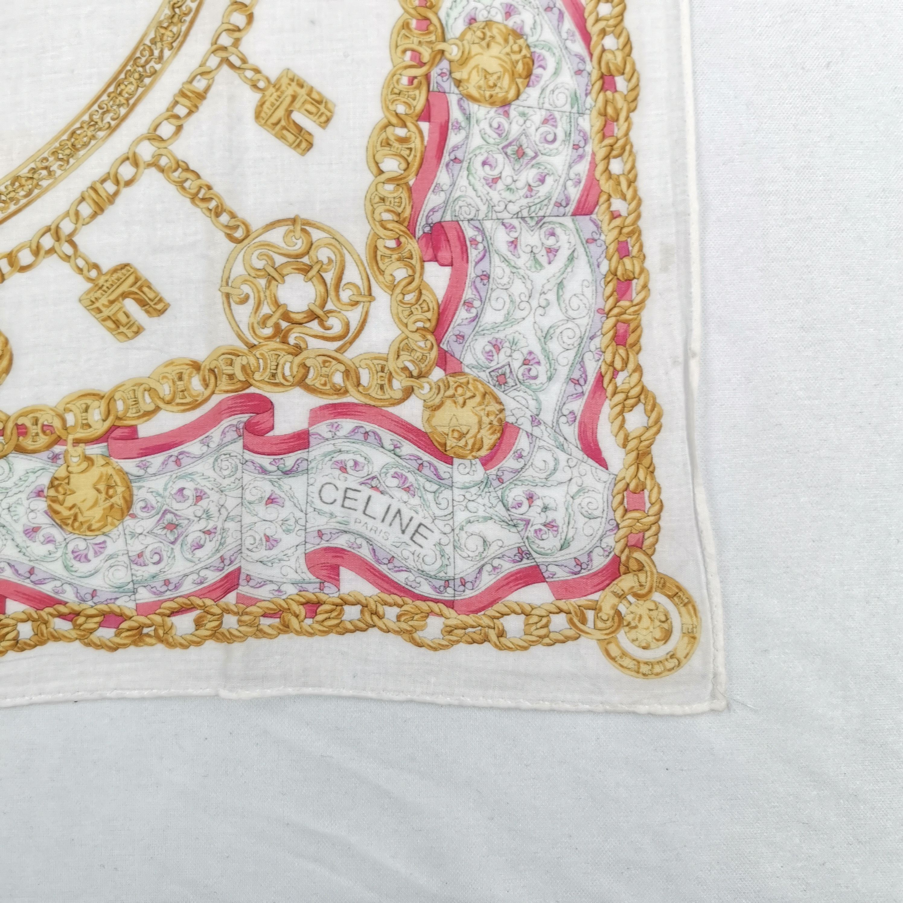 Celine Vintage Celine Handkerchief Neckerchief Bandana Size ONE SIZE - 2 Thumbnail