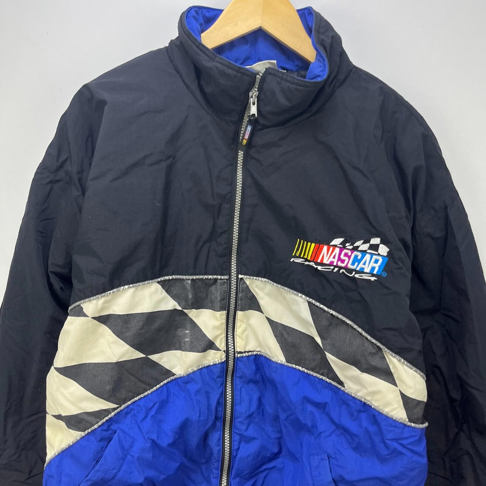 Other Vintage NASCAR Racing Jacket XL Car Flag Size ONE SIZE - 2 Thumbnail