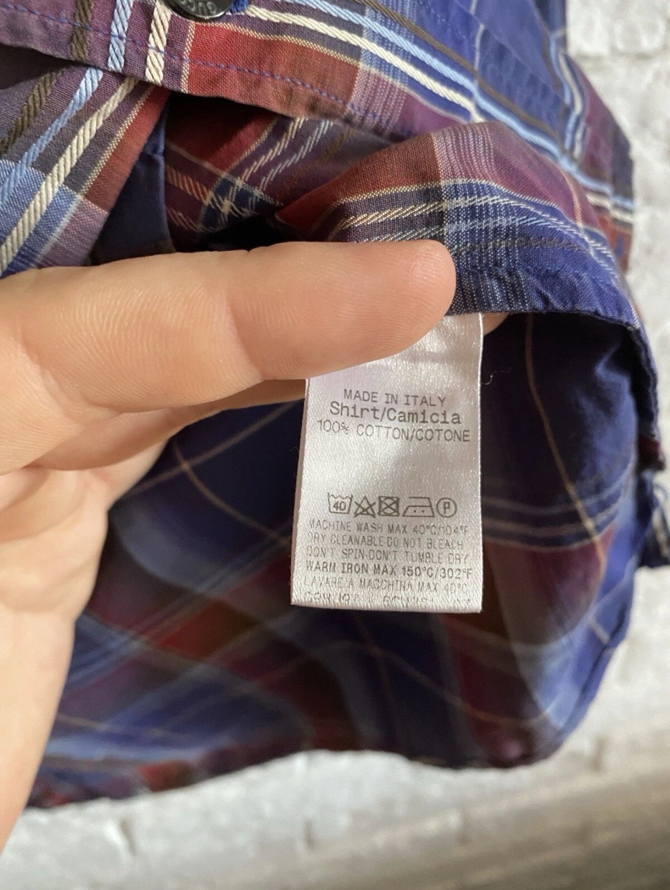 Gucci Vintage Gucci Tom Ford Era Plaid Shirt Sz M - L Size US M / EU 48-50 / 2 - 6 Thumbnail