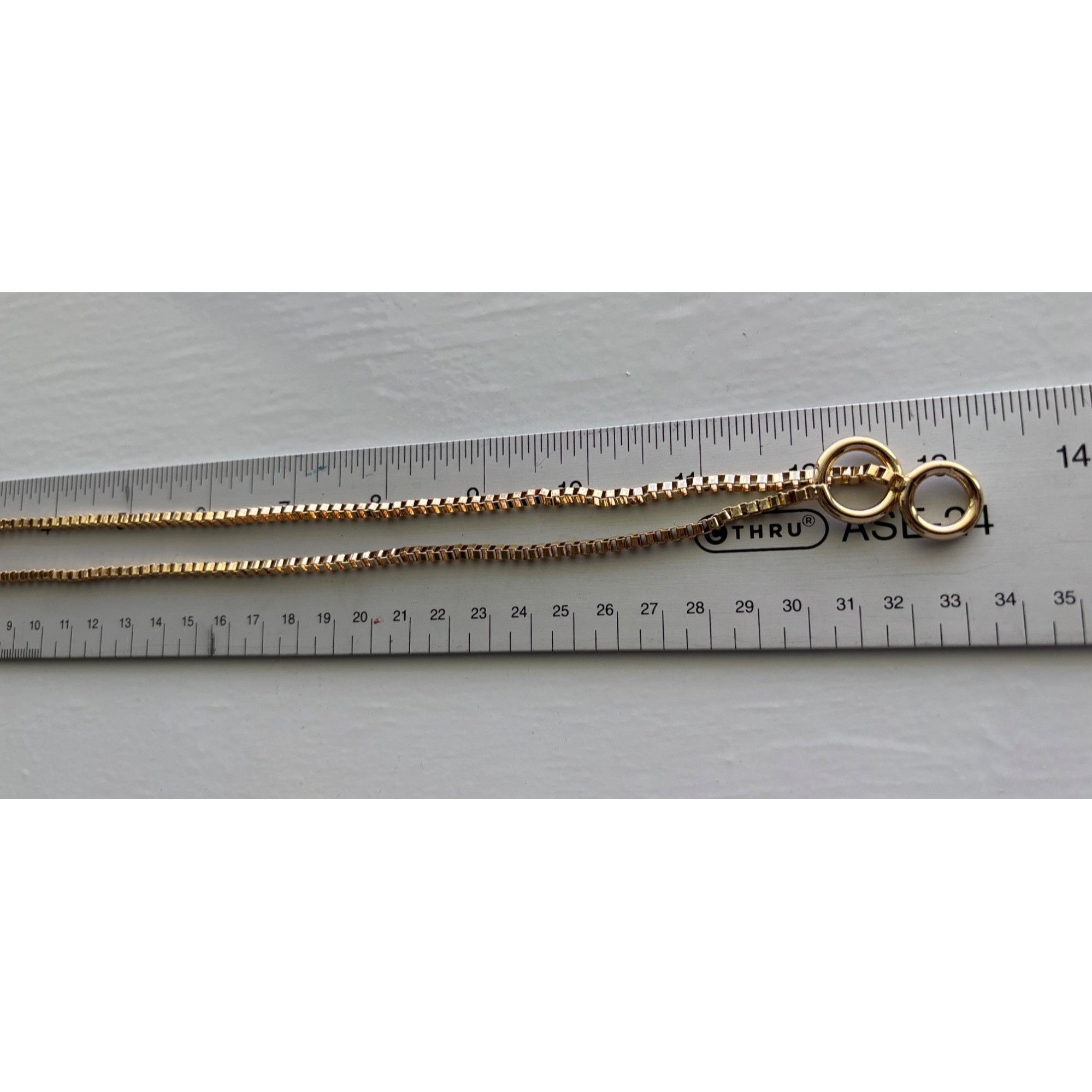 Other Gold-Tone Box Chain Necklace With Double Circle Pendant Size ONE SIZE - 5 Thumbnail
