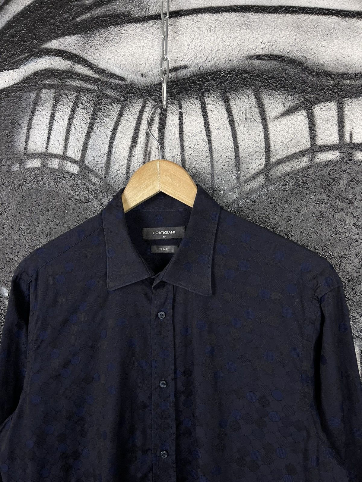 Cortigiani Cortigiani Slim Fit Luxury Button Up Shirt Men’s Size 40 Size US L / EU 52-54 / 3 - 4 Thumbnail