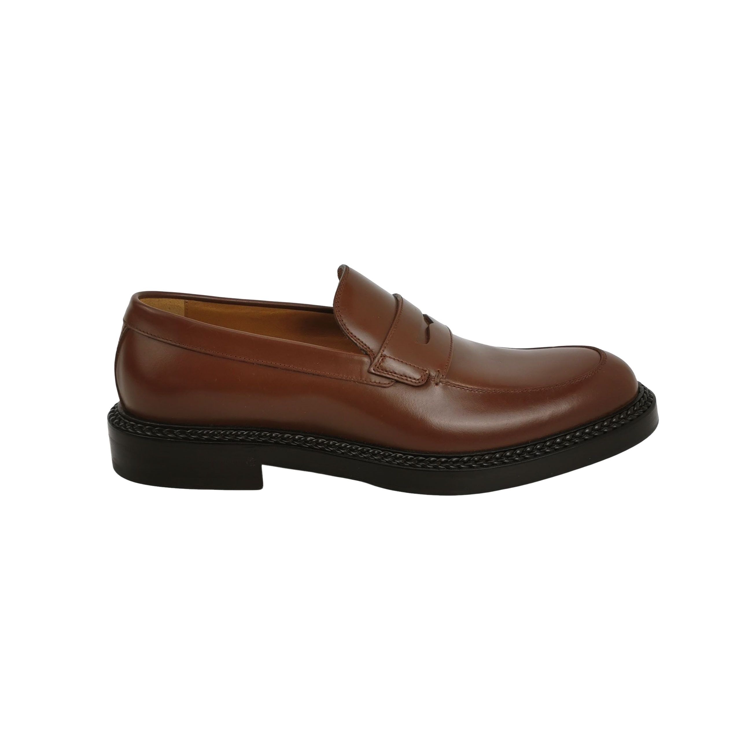Gucci Gucci Braided Trim Leather Loafers US 8 Size US 8 / EU 41 - 1 Thumbnail