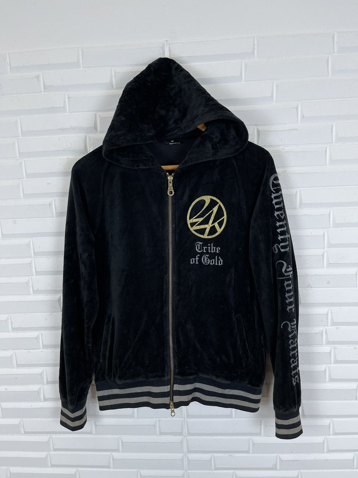 Japanese Brand VINTAGE STREETWEAR 24 KARATS HOODIES BAPE Size US M / EU 48-50 / 2 - 3 Thumbnail