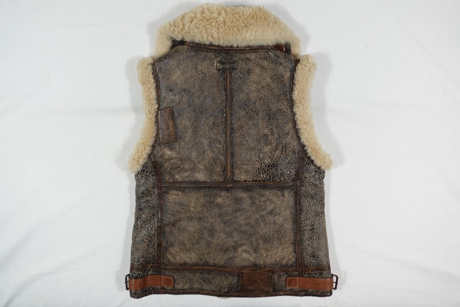 Polo Ralph Lauren Polo Ralph Lauren Vest Jacket Leather Shearling Military S Size S / US 4 / IT 40 - 2 Thumbnail