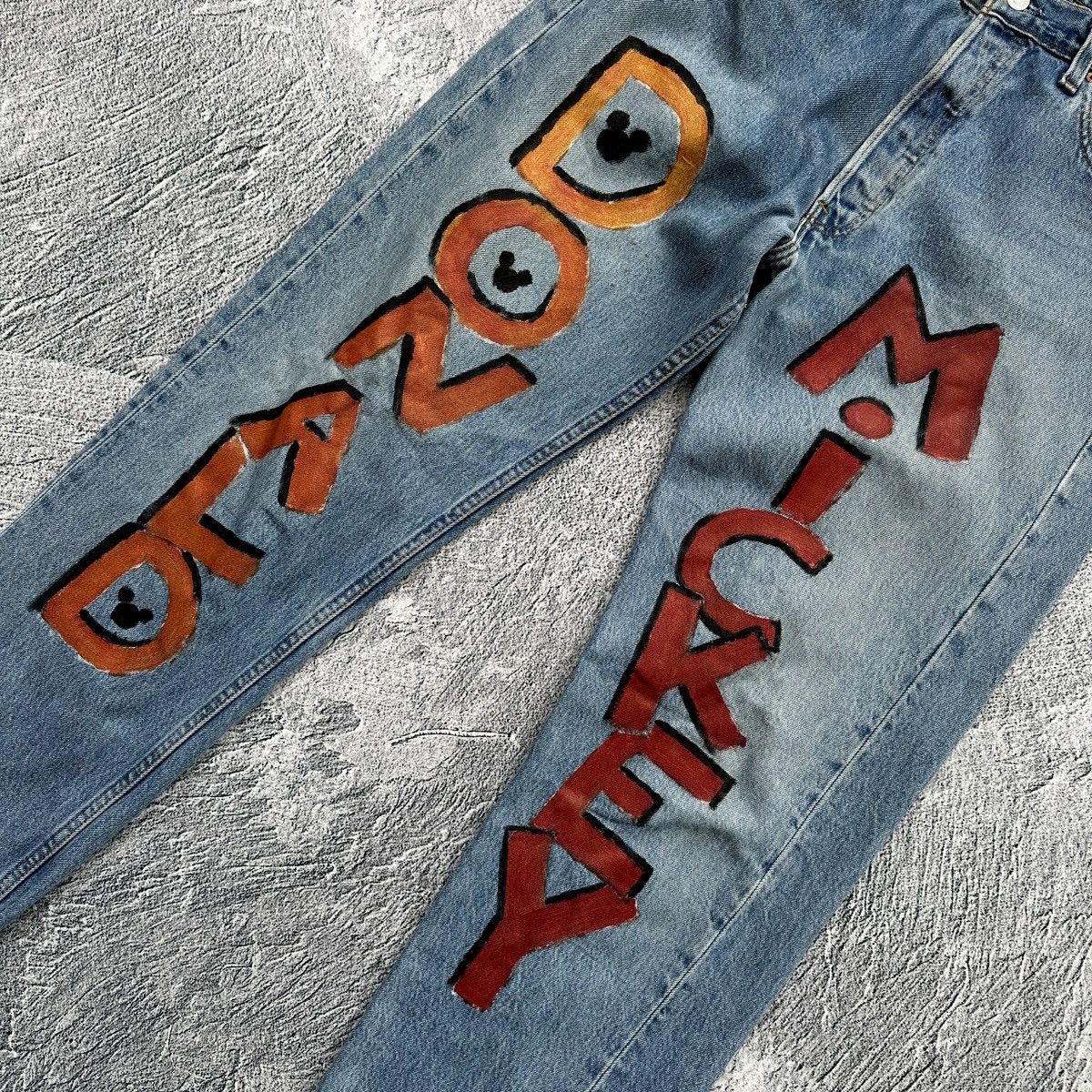 Levi's Men’s Levi’s 501 (Donald Mickey) Custom Made In USA Blue Size US 34 / EU 50 - 4 Thumbnail