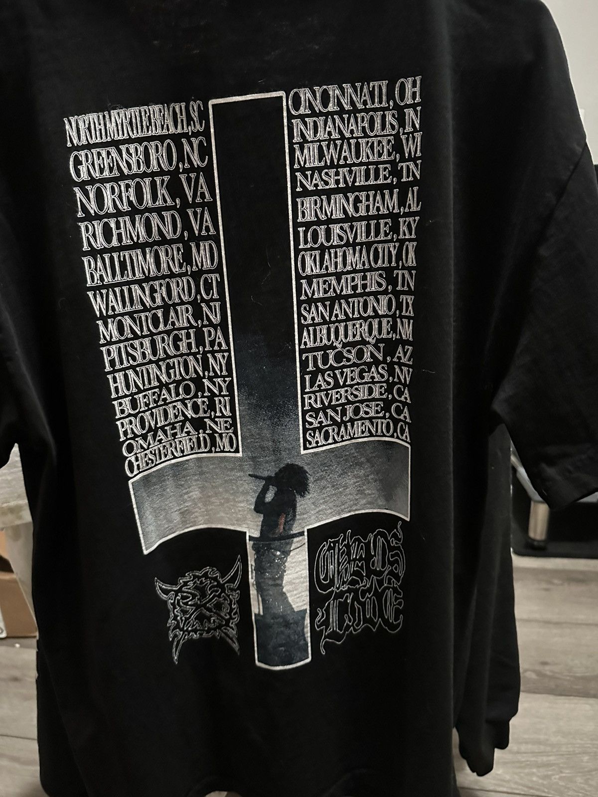 Ken Carson Ken Carson Tour Tee Rare Size XL Black Size US XL / EU 56 / 4 - 6 Thumbnail