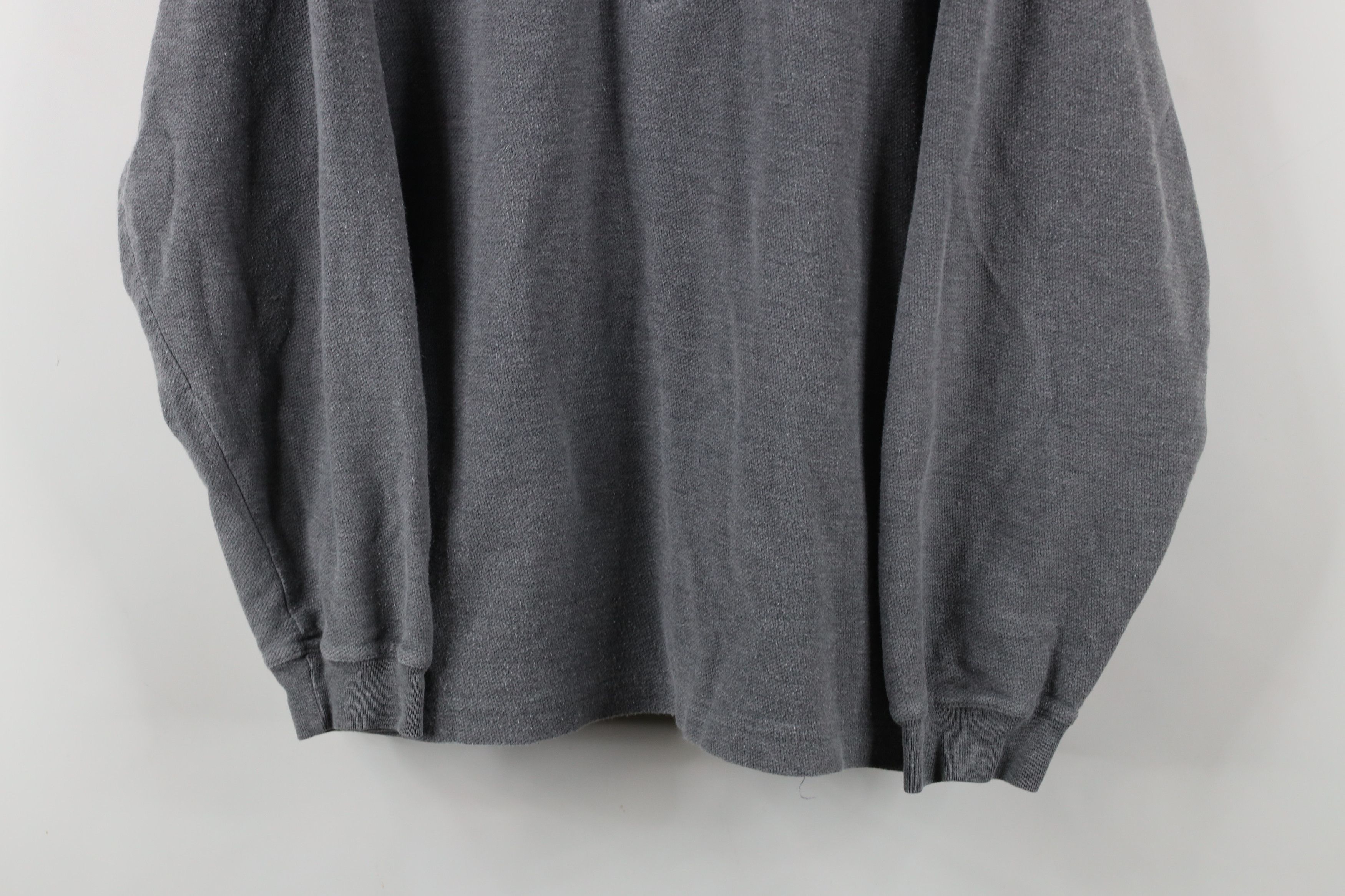 Vintage Vintage 90s Streetwear Thermal Knit Long Sleeve Polo Gray Size US L / EU 52-54 / 3 - 3 Thumbnail