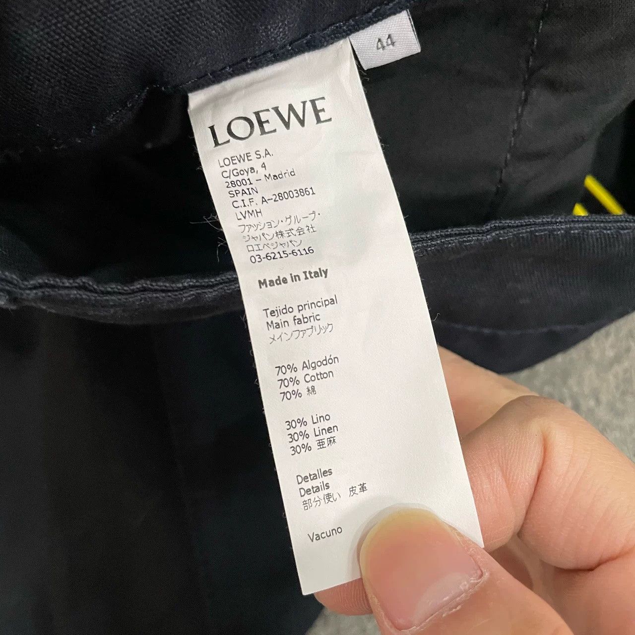 Loewe LOEWE Black Blue Cropped Pants Size US 28 / EU 44 - 4 Thumbnail