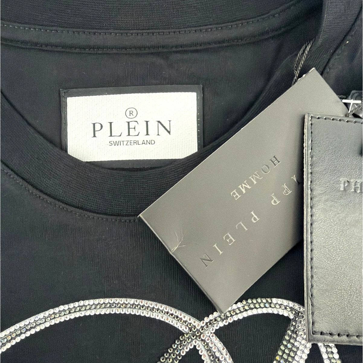 Philipp Plein Philipp Plein Black Truck Stones Round Neck T-Shirt XXL Size US XXL / EU 58 / 5 - 6 Thumbnail