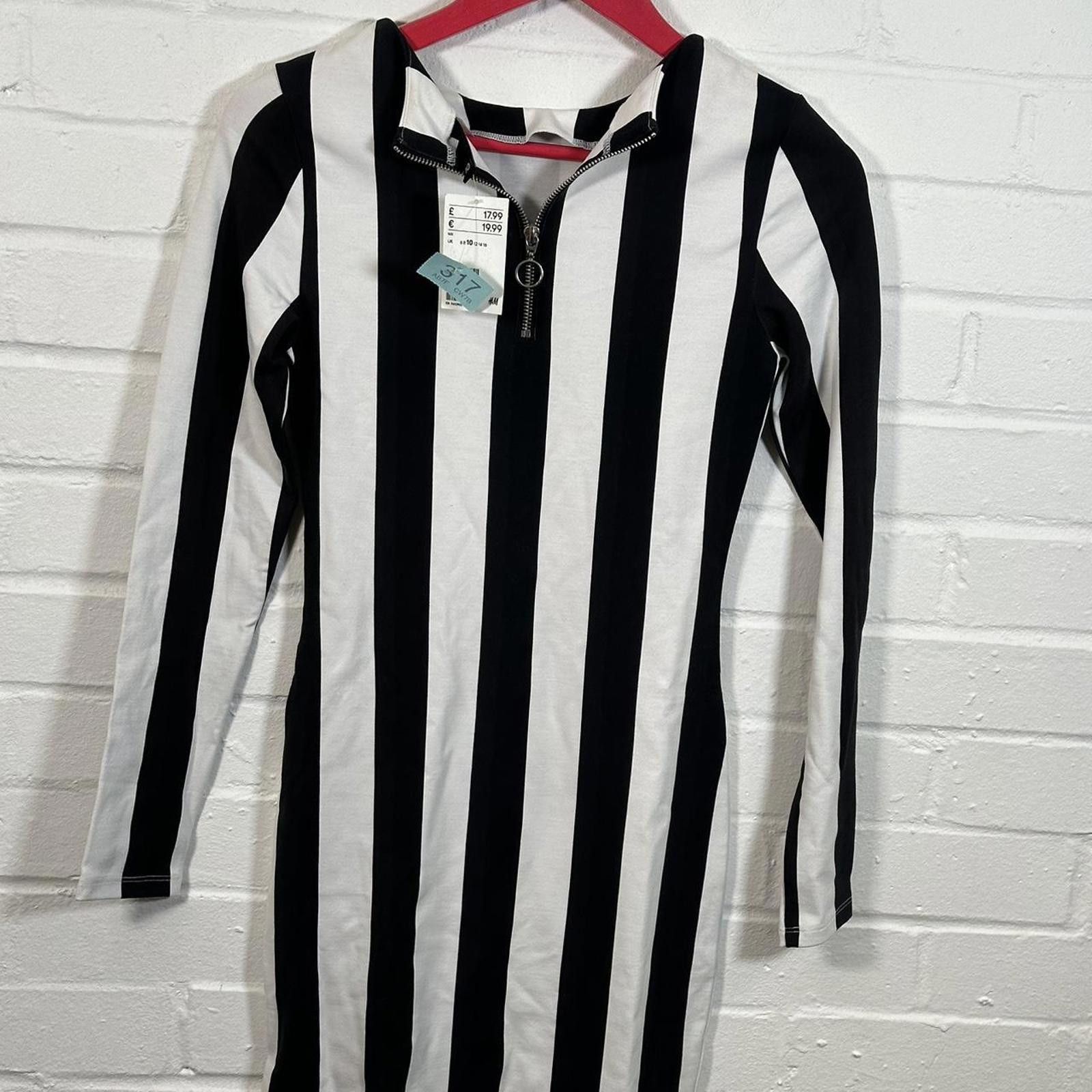 H&M H&M Women's Black and White Dress Size M / US 6-8 / IT 42-44 - 1 Thumbnail