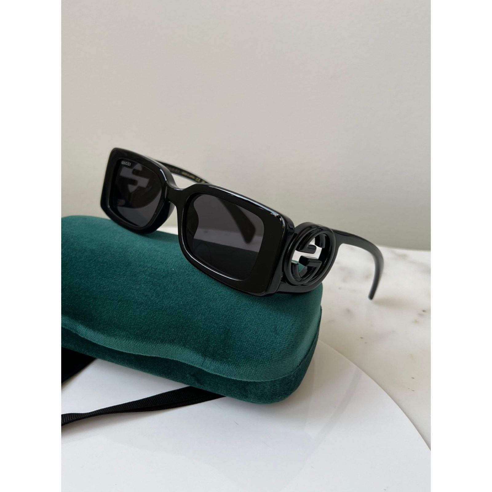 Gucci NEW Gucci GG1325S Slim Black Logo Sunglasses Size ONE SIZE - 3 Thumbnail
