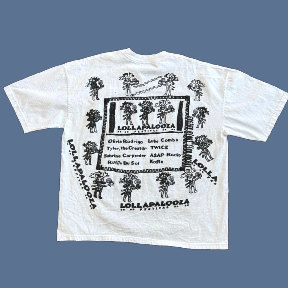 タレントグッズ TWICE Lollapalooza 2025 グレーTシャツ X L 新品