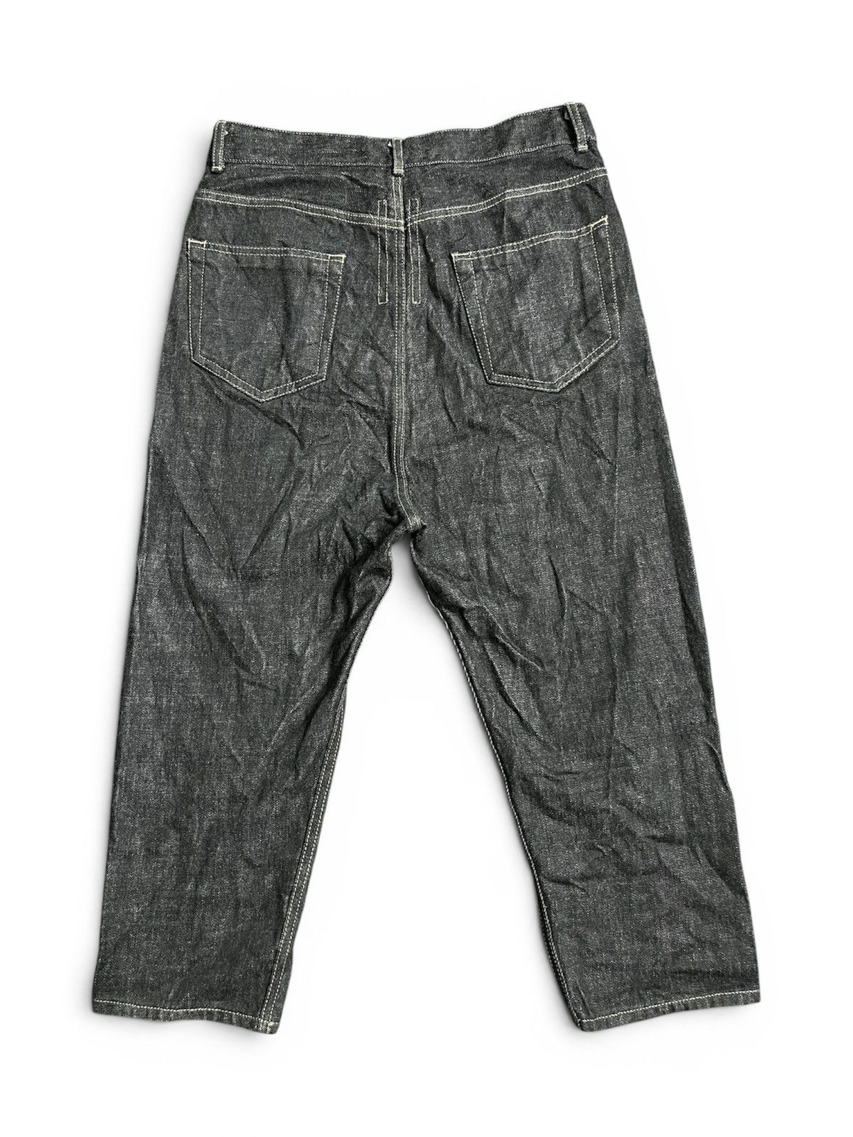 Rick Owens Drkshdw FW18 Rick Owens DRKSHDW Indigo Collapse Cut Jeans Size US 29 - 3 Thumbnail