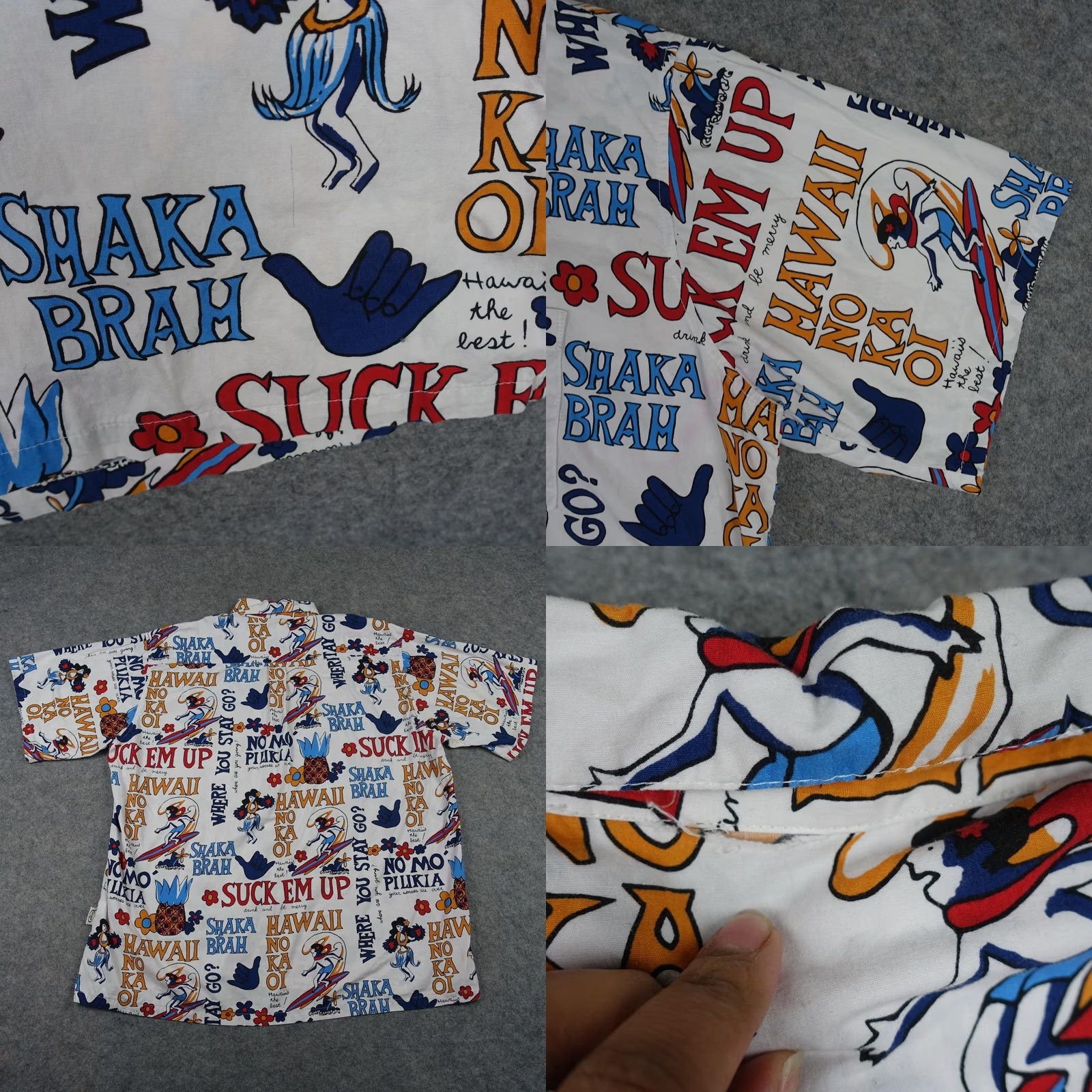 Vintage Kai Aloha Supply Shirt Mens 2XL White Hawaiian Surf Hula Girl Surfer Brah Hawaii Shirt Size US XXL / EU 58 / 5 - 8 Thumbnail