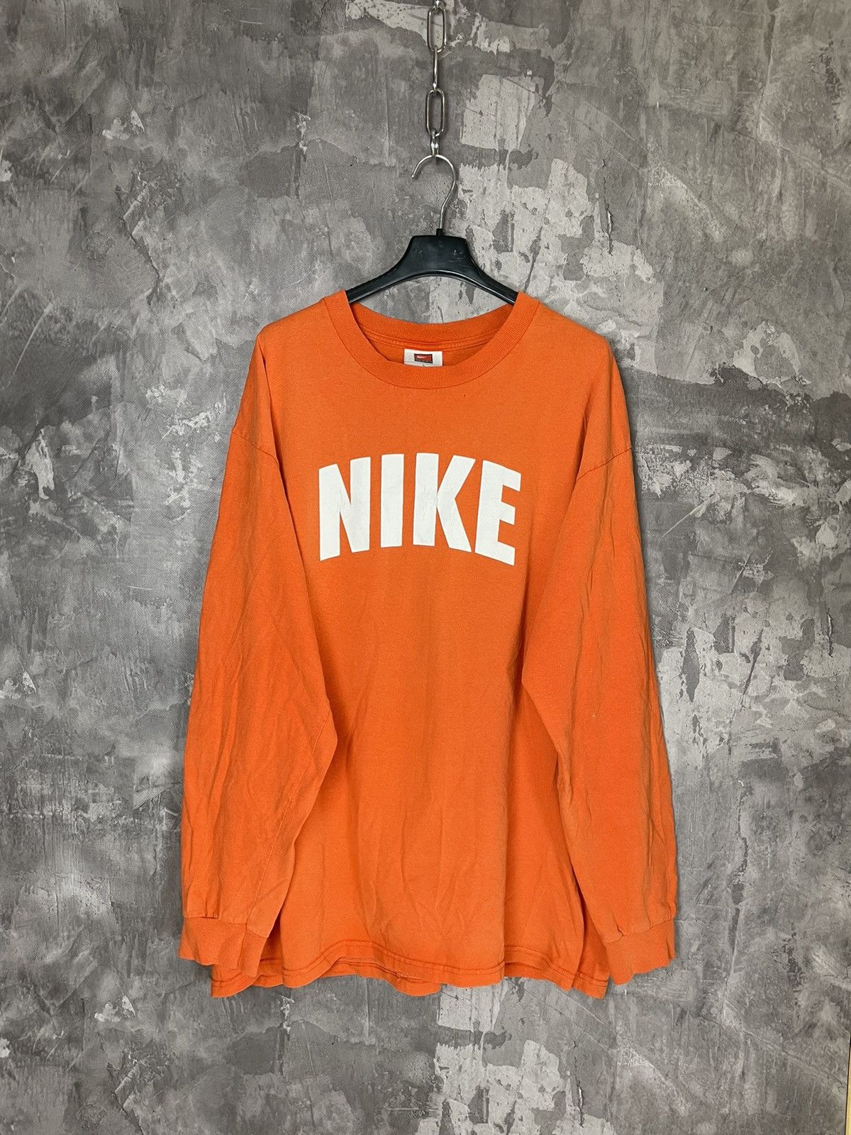 Nike × Vintage 🦍 NIKE RETRO SPELLOUT BIG LOGO USA 90’S Y2K LONGSLEEVE Size US L / EU 52-54 / 3 - 1 Thumbnail