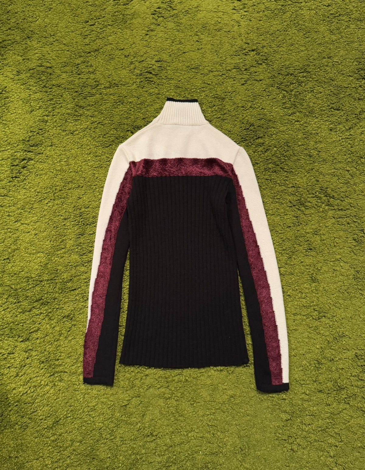 Claude Montana × Vintage Claude Montana 1980s archive avant garde ribbed sweater Size M / US 6-8 / IT 42-44 - 2 Thumbnail