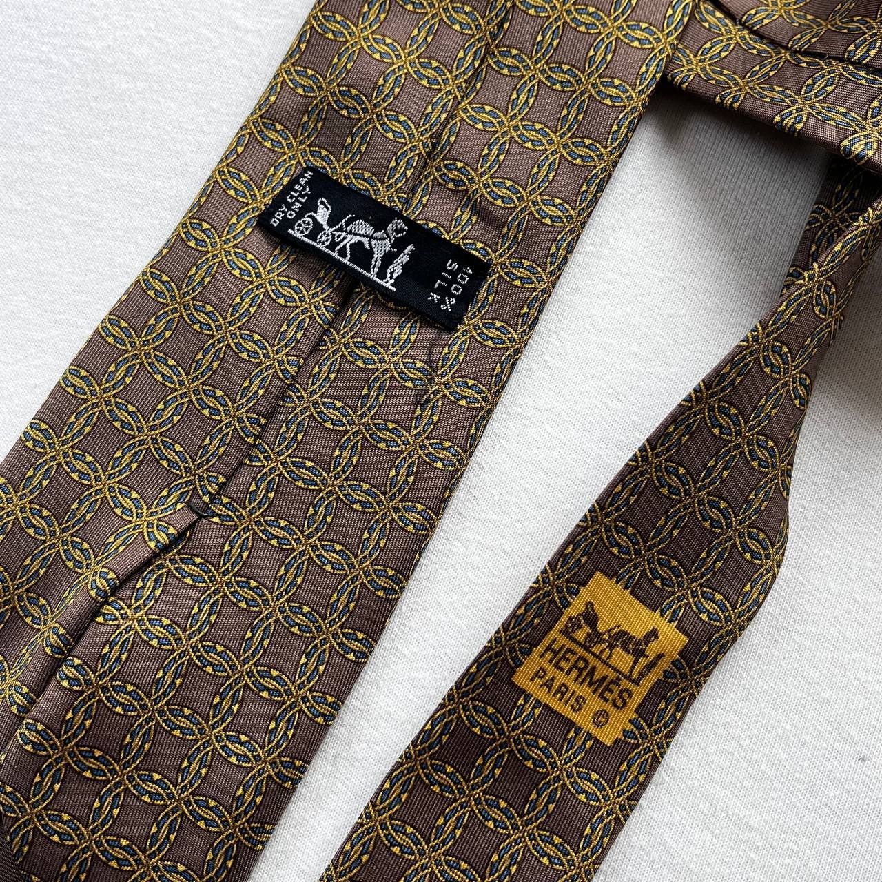 Hermes × Vintage Hermes Paris Vintage Tie Size ONE SIZE - 3 Thumbnail