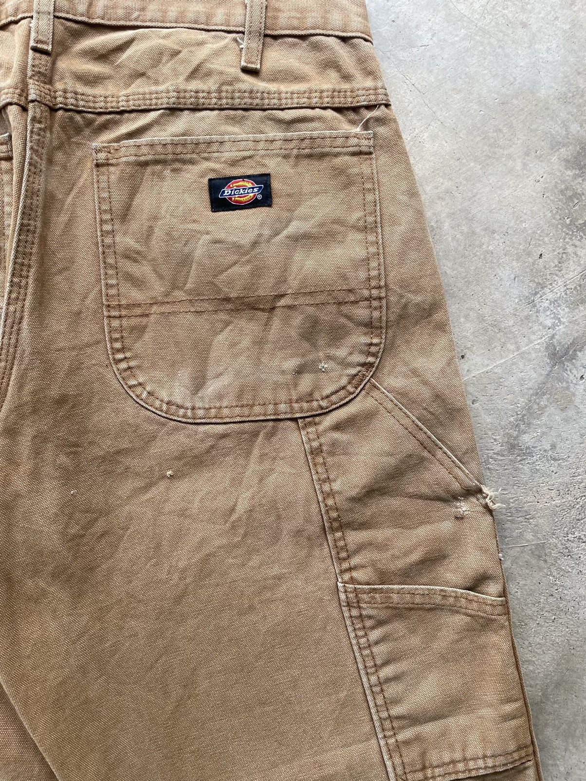 Dickies Vintage 90s Dickies Carpenter Distressed Canvas Straight Size US 33 - 14 Thumbnail